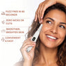 Fuzz free in 60 seconds, zero nicks or cuts, smoother brighter skin, convenient and easy