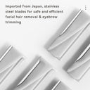 Dermaplaning blade refills fanned out