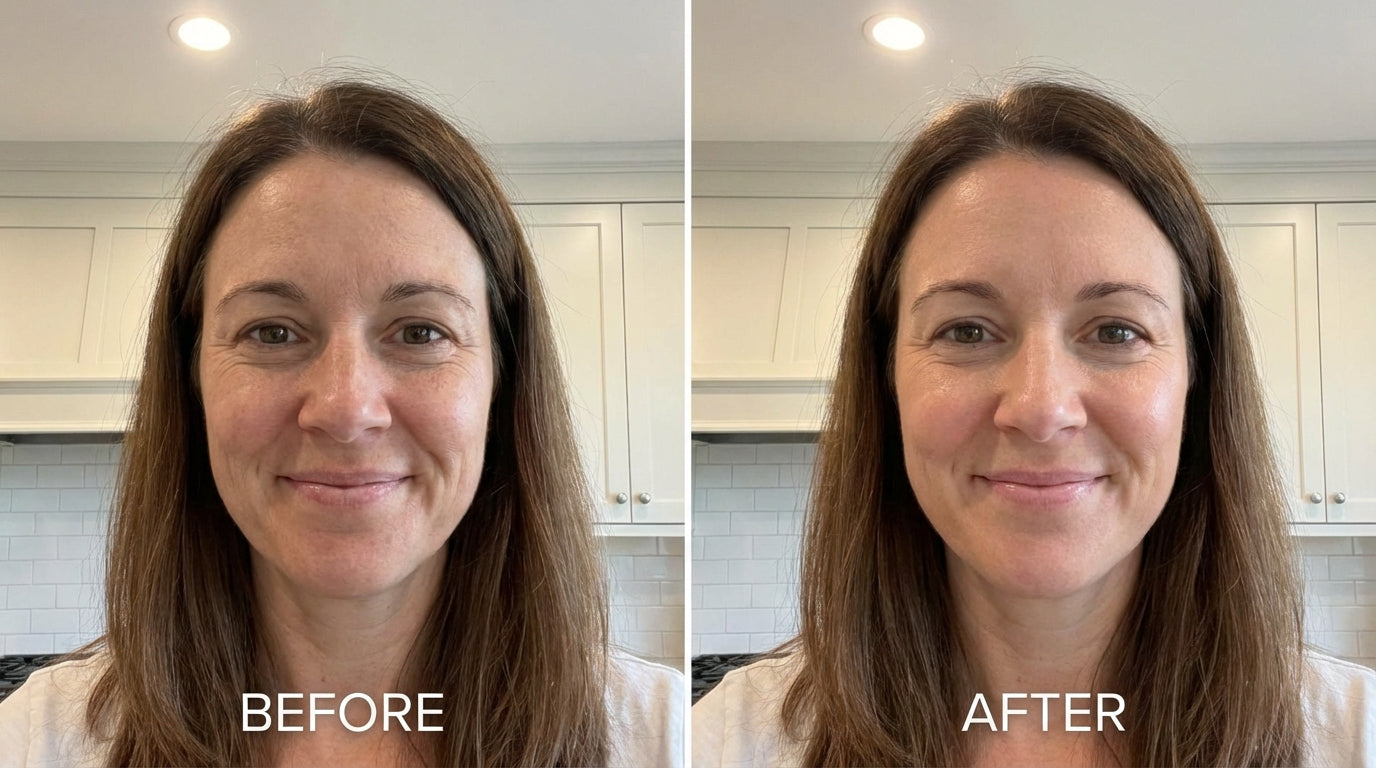 Before and after cheek results